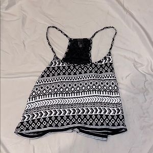 Black and white halter top from Forever 21